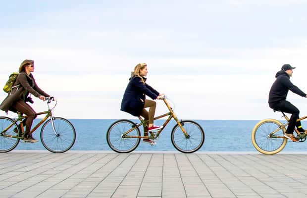 Barcelona: Private Highlights Tour mit dem Bambusfahrrad erleben