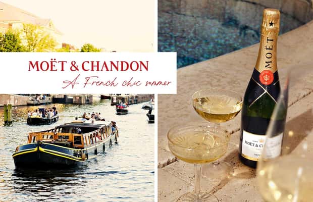 Amsterdam: Moët & Chandon Gourmet-Dinner-Kreuzfahrt Erlebnis