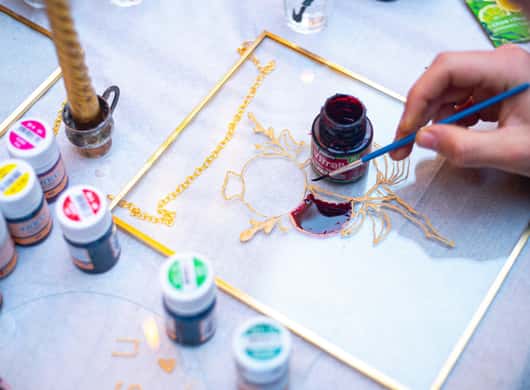 Istanbul: Glasmalerei-Workshop mit Mittagessen