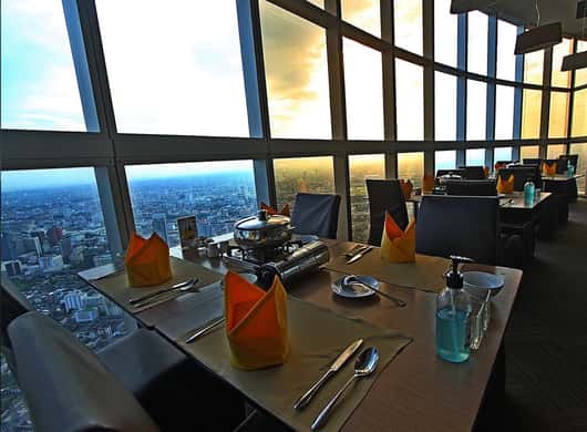 Bangkok: Baiyoke Sky Buffet & beste Aussicht genießen
