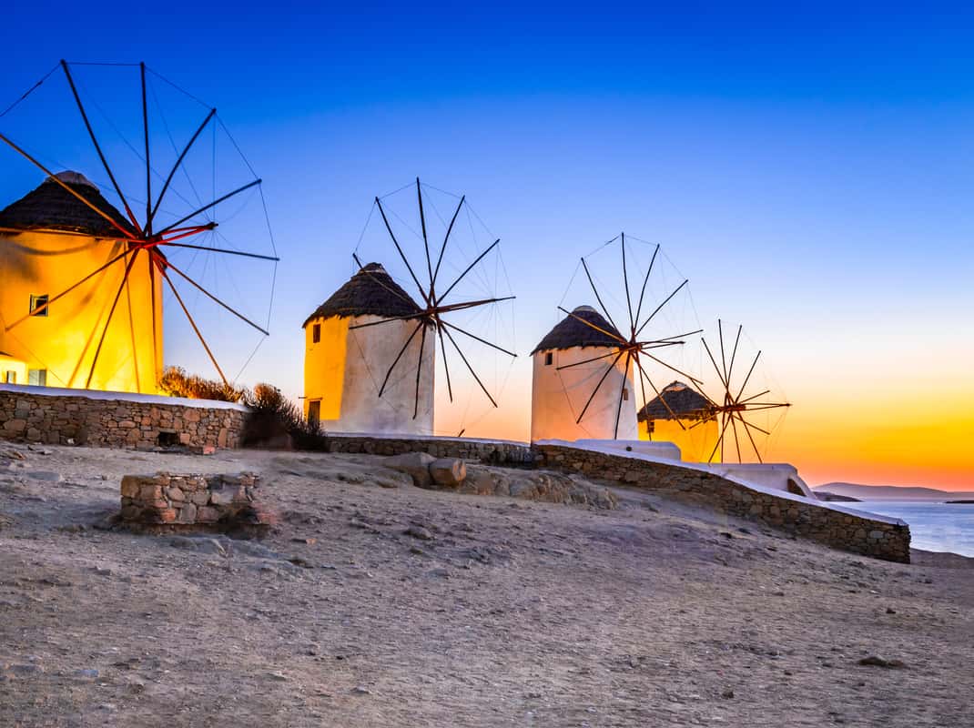 Von Athen aus: Tagestour nach Mykonos mit Tickets für die Fähre