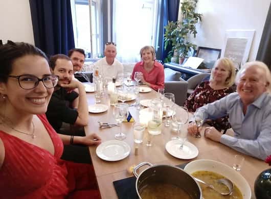 Budapest: Ungarisches Abendessen bei Dani & Kate