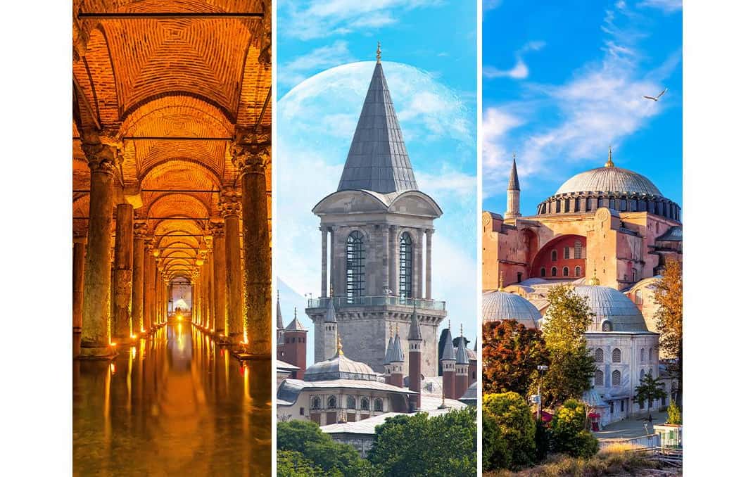 Kombi: Hagia Sophia + Basilika-Zisterne, optional Topkapi-Palast