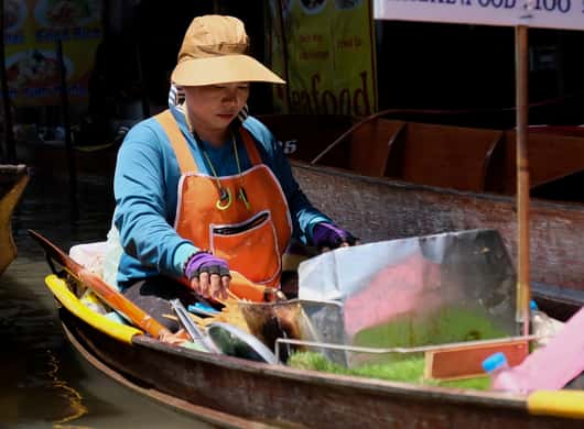 Bangkok: Privattour zu Schwimmendem Markt & Railways