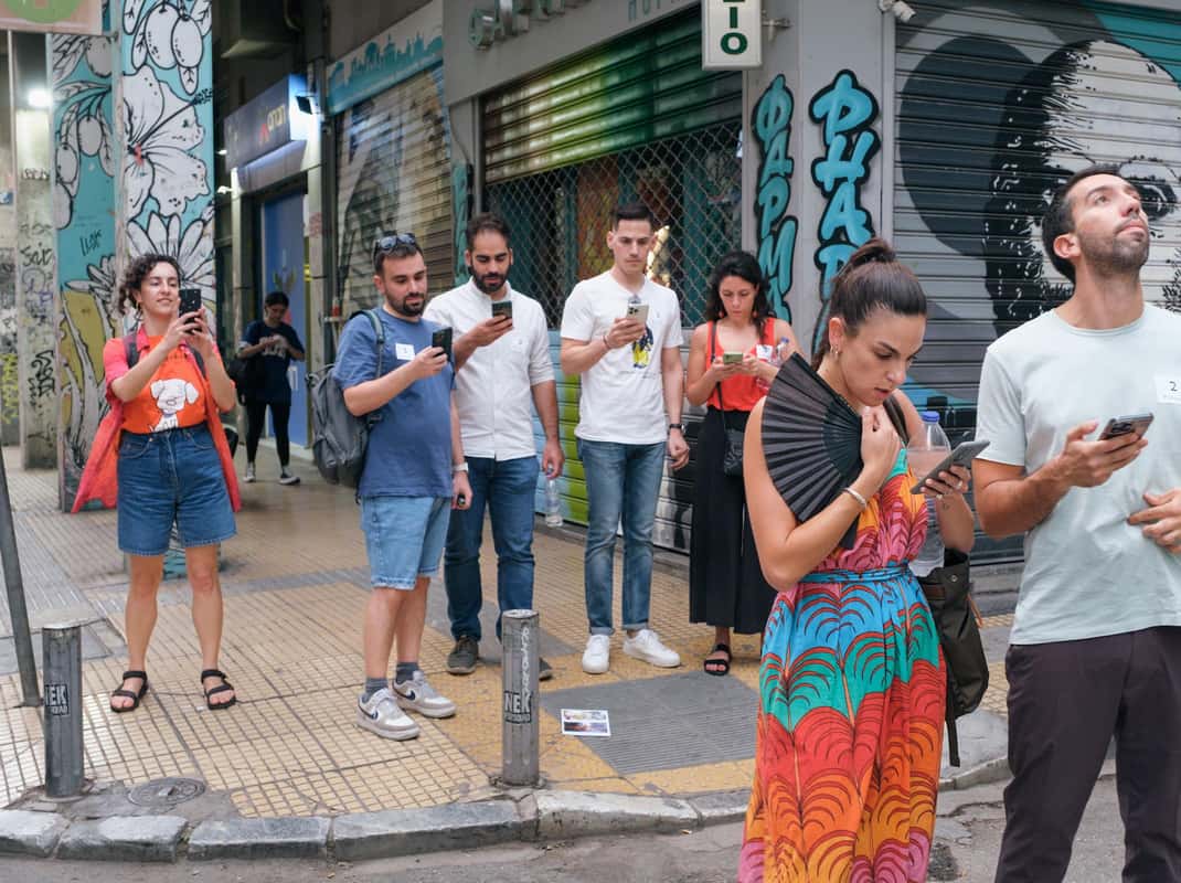 Athen: Private Straßenkunst-Schatzsuche mit Essensstopps