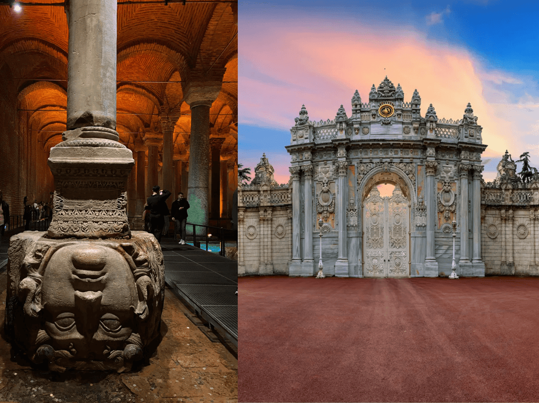 Istanbul: Kombiticket Basilika Zisterne & Dolmabahce Palast