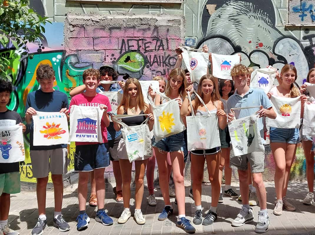 Athen: Graffiti-Workshop und Taschenmalerei-Erlebnis