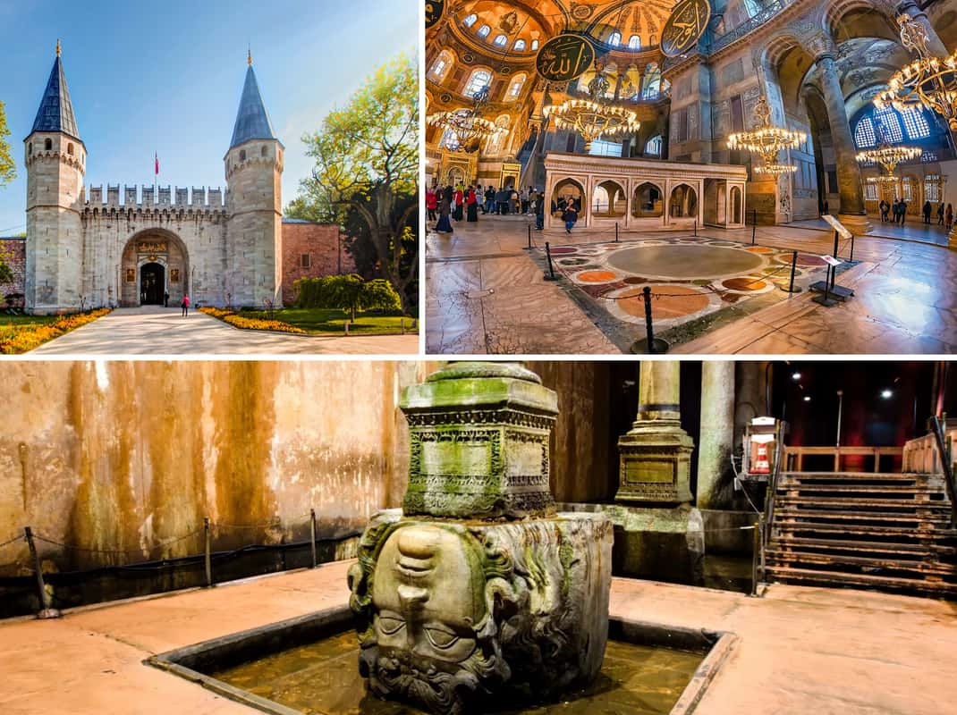 Basilika Zisterne &Topkapi Palast &Hagia Sophia Kombitickets