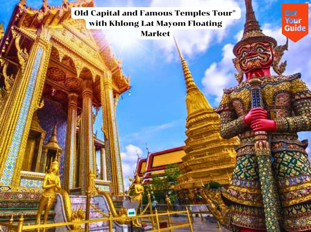 Bangkok: Antike Tempel und Khlong Lat Mayom Markt Tour.
