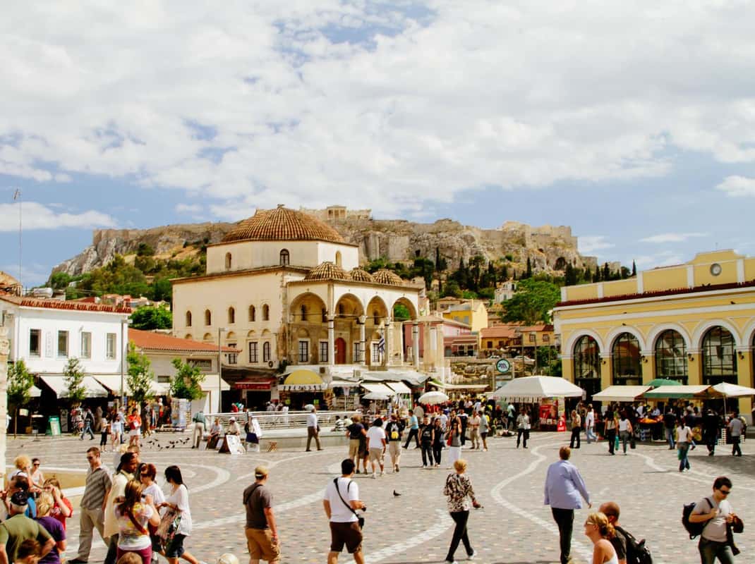 Athen: Street Food Tour Markt & Stadtzentrum