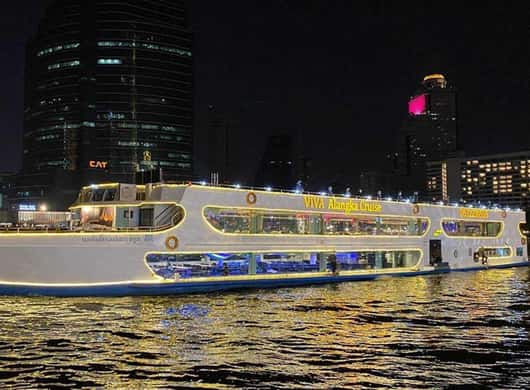 Bangkok: Dinner-Kreuzfahrt mit Buffet & Live-Musik