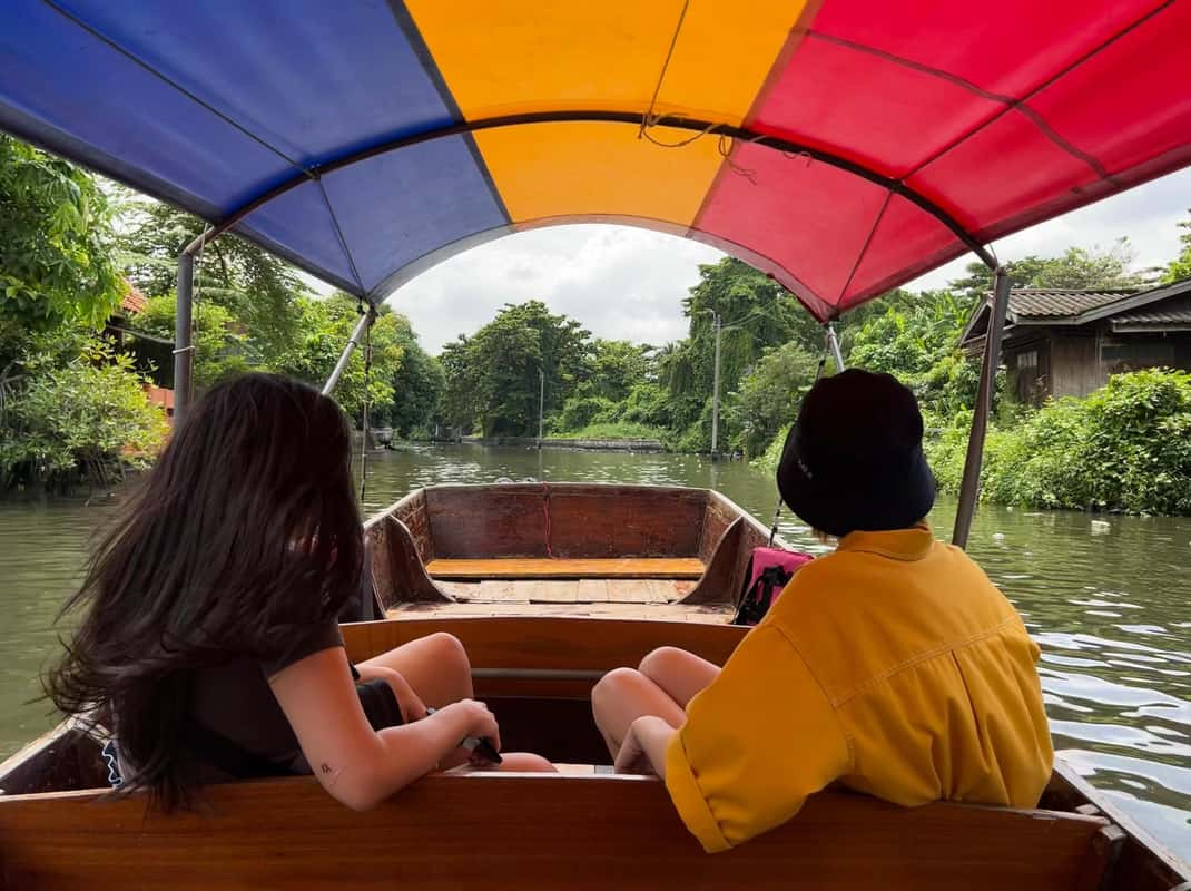1 Stunde private Bangkok Kanal Bootstour: Traditionelles Flachboot
